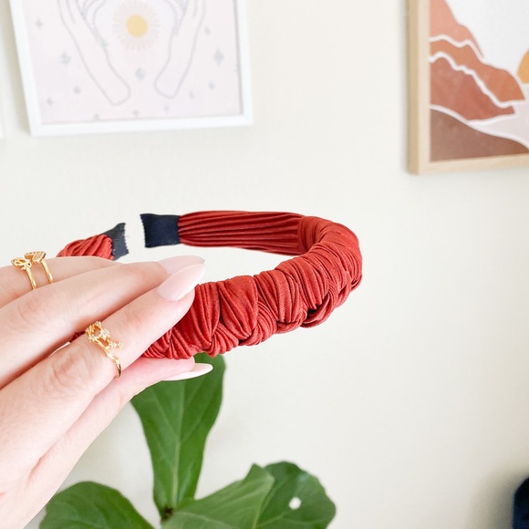 Braided headbands brown and burnt Orange - Picture 2 of 5